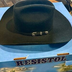 Resistol Black Cowboy Hat 6X